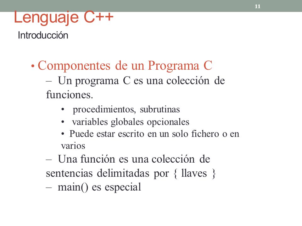 Llaves se las para c++ en que usan